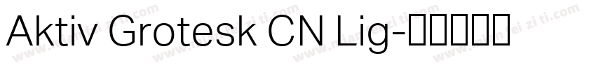 Aktiv Grotesk CN Lig字体转换